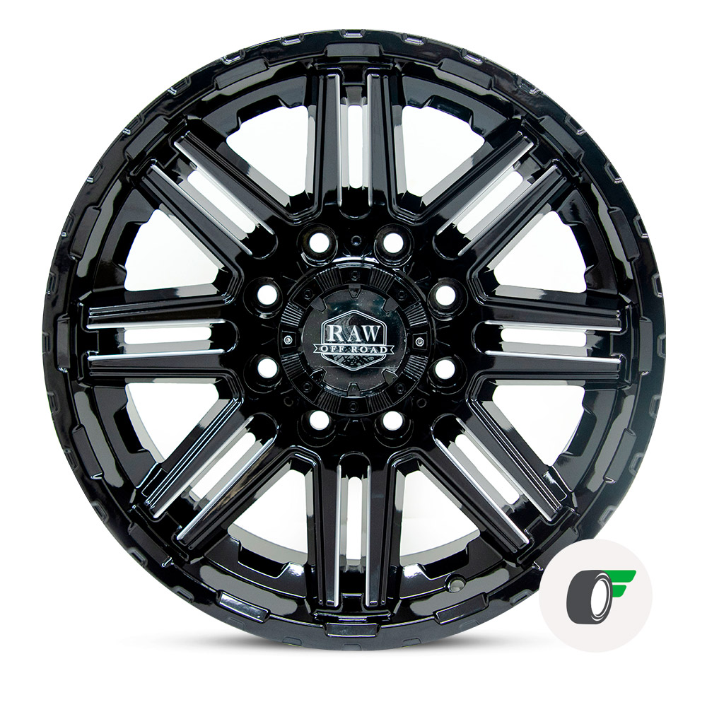 RODA OFF ROAD DODGE RAM OR04 RAW / ARO 18X8,5 8X165 ET 0 / PRETA