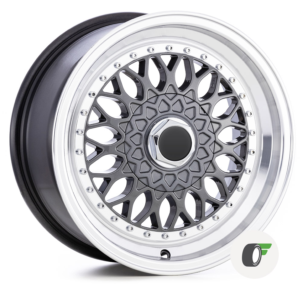 RODA BBS RS M17 R PLICA KR ARO 15X7 4X100 4X108 ET 30 GRAFITE roda-bbs-rs-m17-r-plica-kr-aro-15x7-4x100-4x108-et-30-grafite